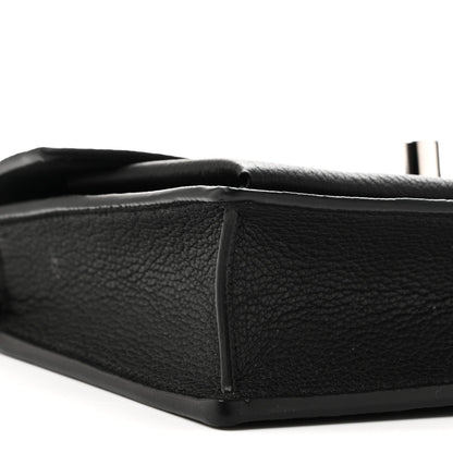 Soft Calfskin My Lockme Chain Pochette Black