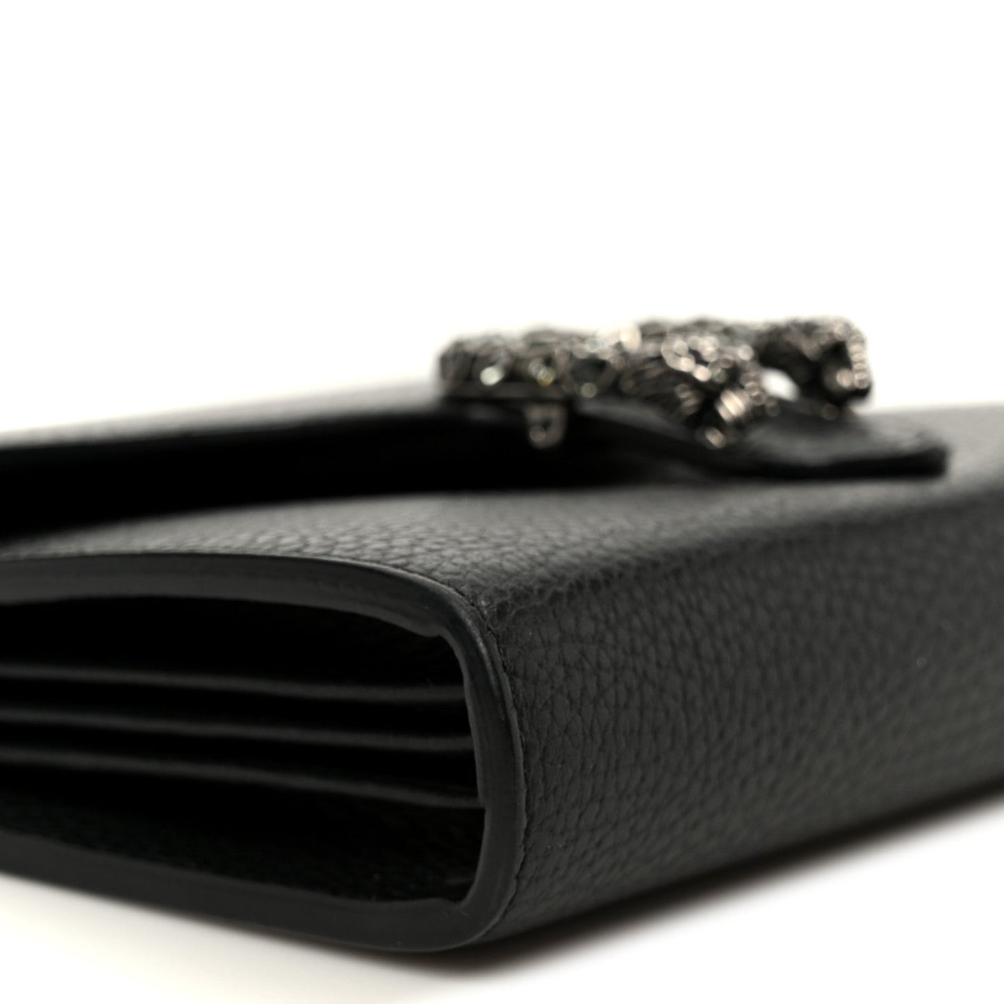 Calfskin Mini Dionysus Chain Wallet Black