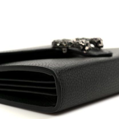 Calfskin Mini Dionysus Chain Wallet Black