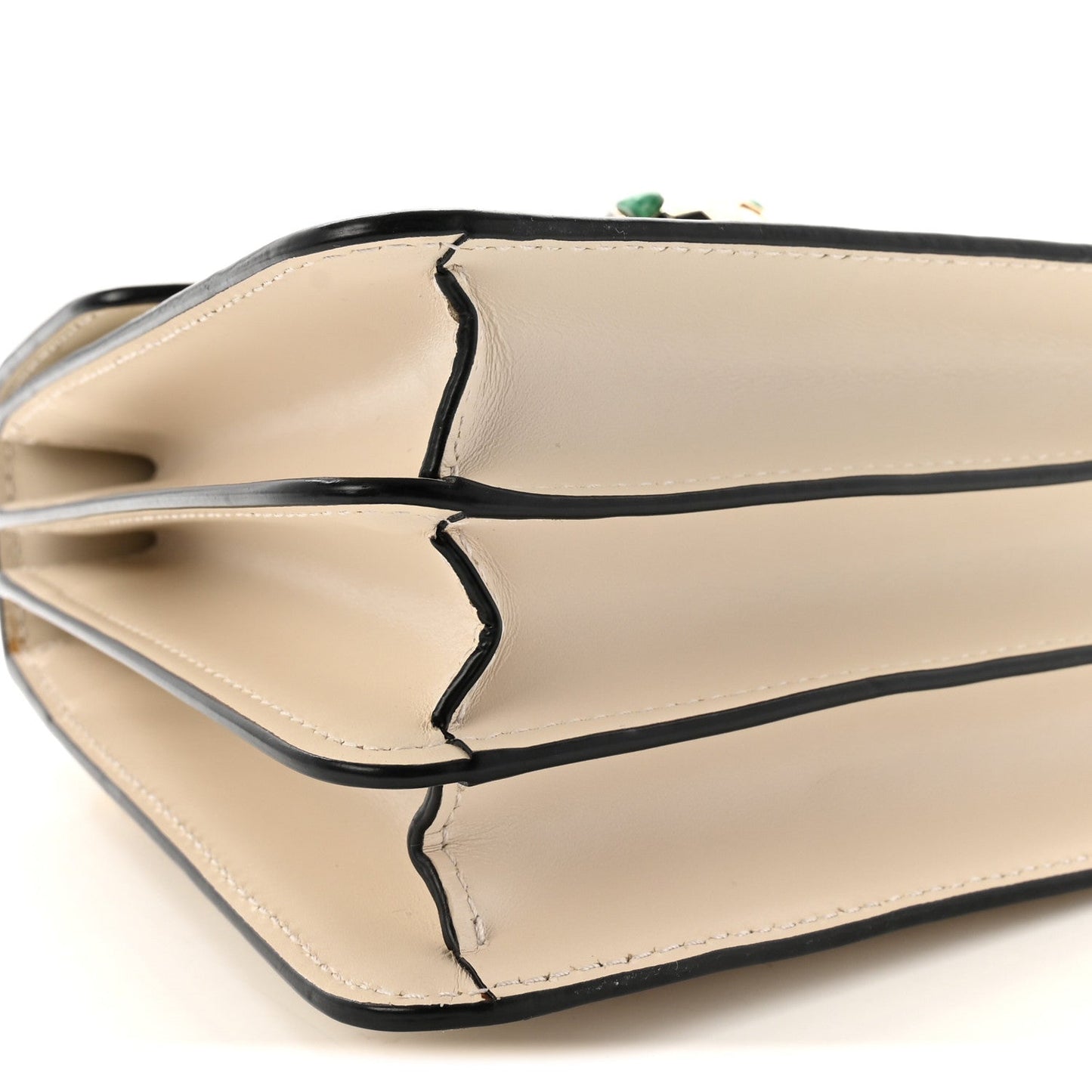 Calfskin Serpenti Forever Top Handle White