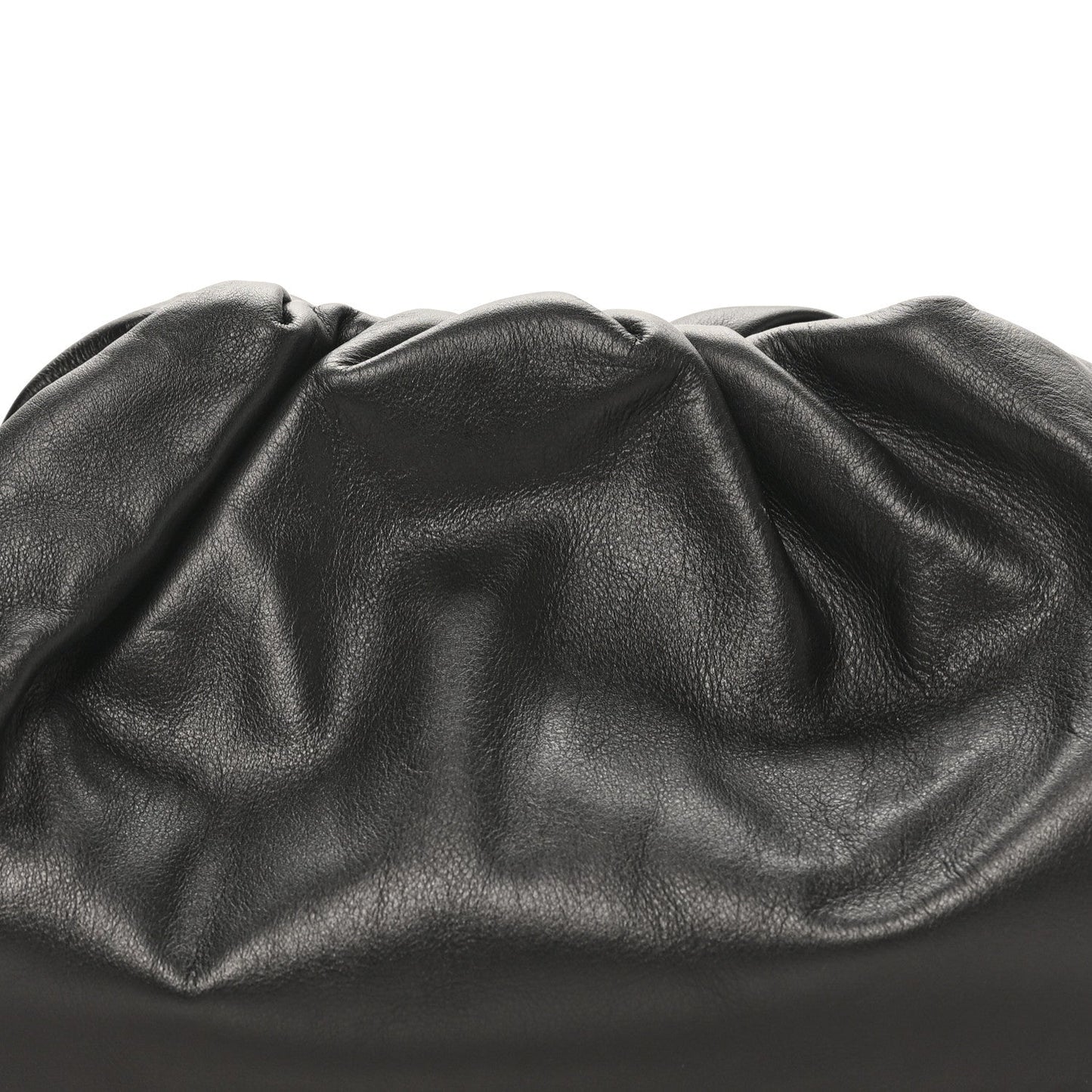 Smooth Butter Calf The Pouch Oversized Clutch Black