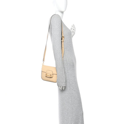 Azalea Calfskin Web Mini Horsebit 1955 Shoulder Bag Bubble Tea