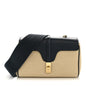 Canvas Calfskin Teen Soft 16 Shoulder Bag Vanilla Navy
