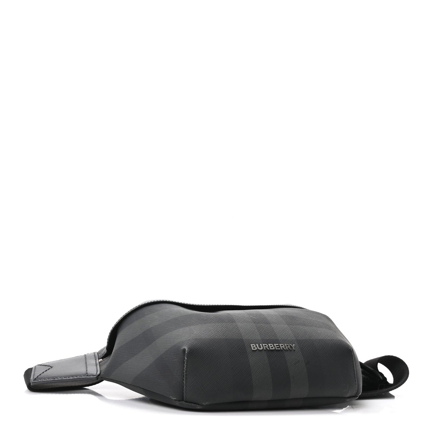 Charcoal Check Calfskin Sonny Bum Bag Charcoal