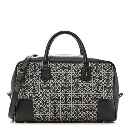 Jacquard Anagram Calfskin Amazona 28 Black Navy