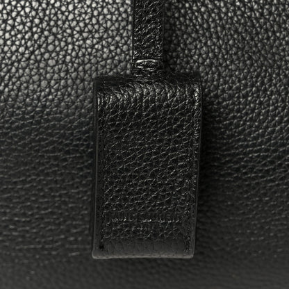 Grained Calfskin Small Supple Sac De Jour Black