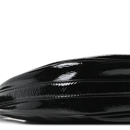 Patent Naplak Arque Shoulder Bag Black