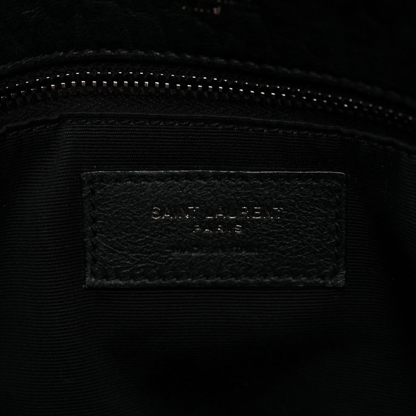 Grained Lambskin Monogram Large Niki Chain Satchel Black