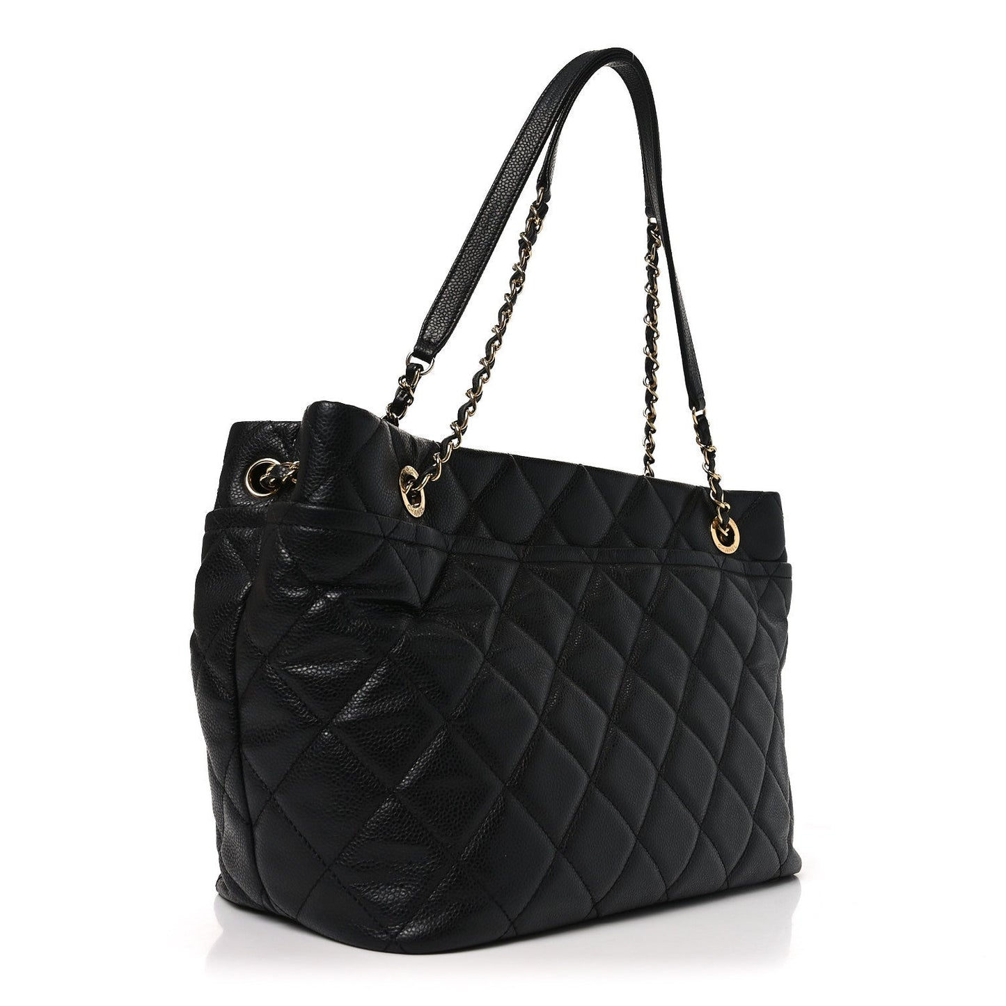 Caviar Quilted CC Timeless Soft Tote Black