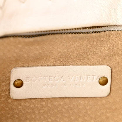 Nappa Intrecciato Small Capri Tote White