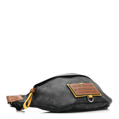 Monogram Eclipse Epi Gaston Label Discovery Bumbag Black Savan Yellow