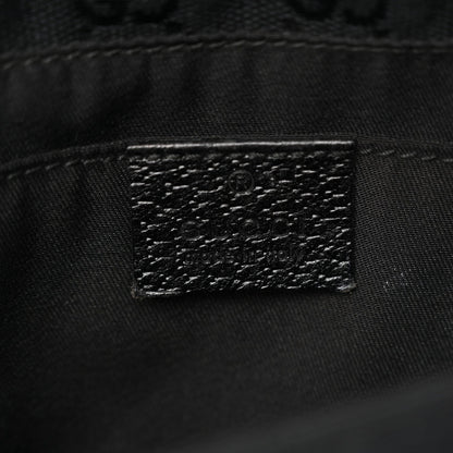Monogram Web Belt Pouch Bag Black