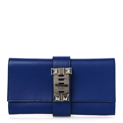 Chevre Mysore Medor 23 Clutch Bleu Hydra Electric Blue