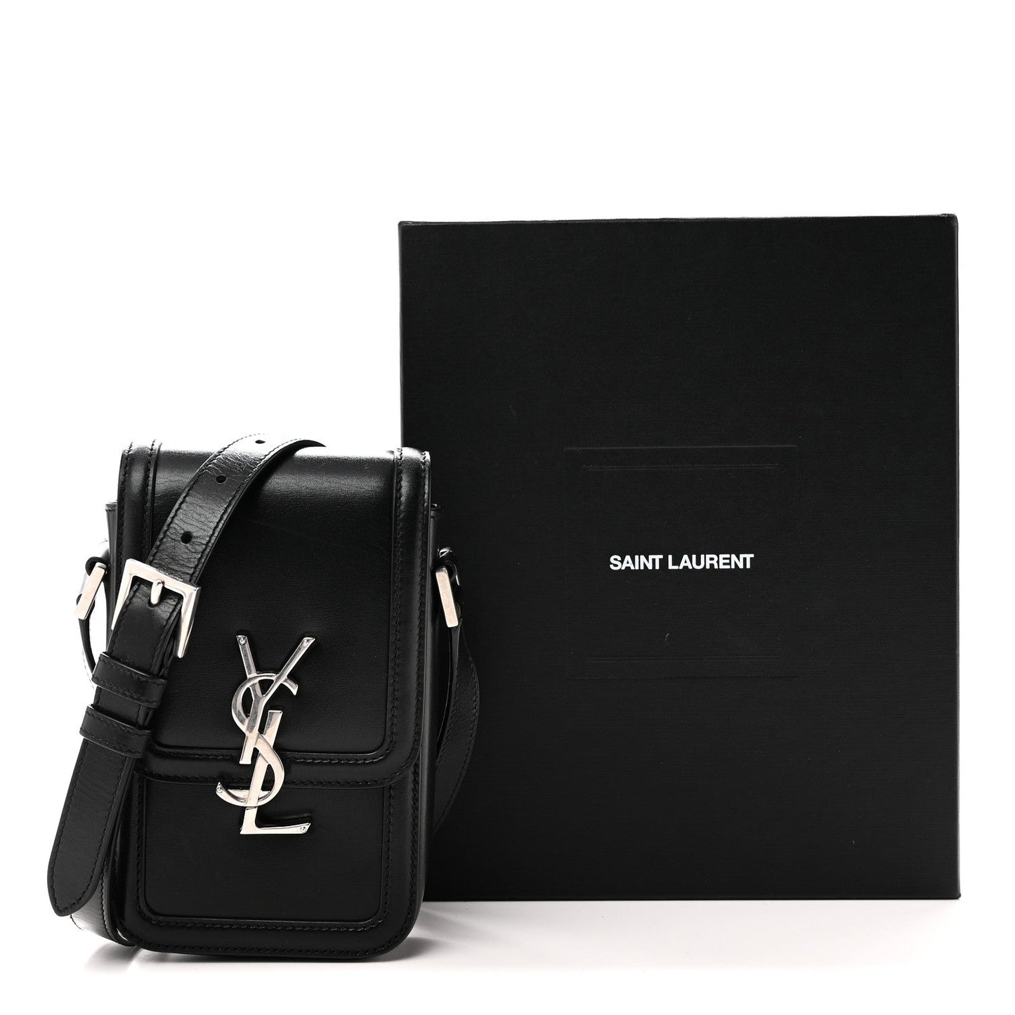 Smooth Calfskin Mini Solferino Satchel Black