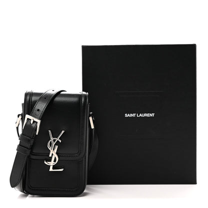 Smooth Calfskin Mini Solferino Satchel Black