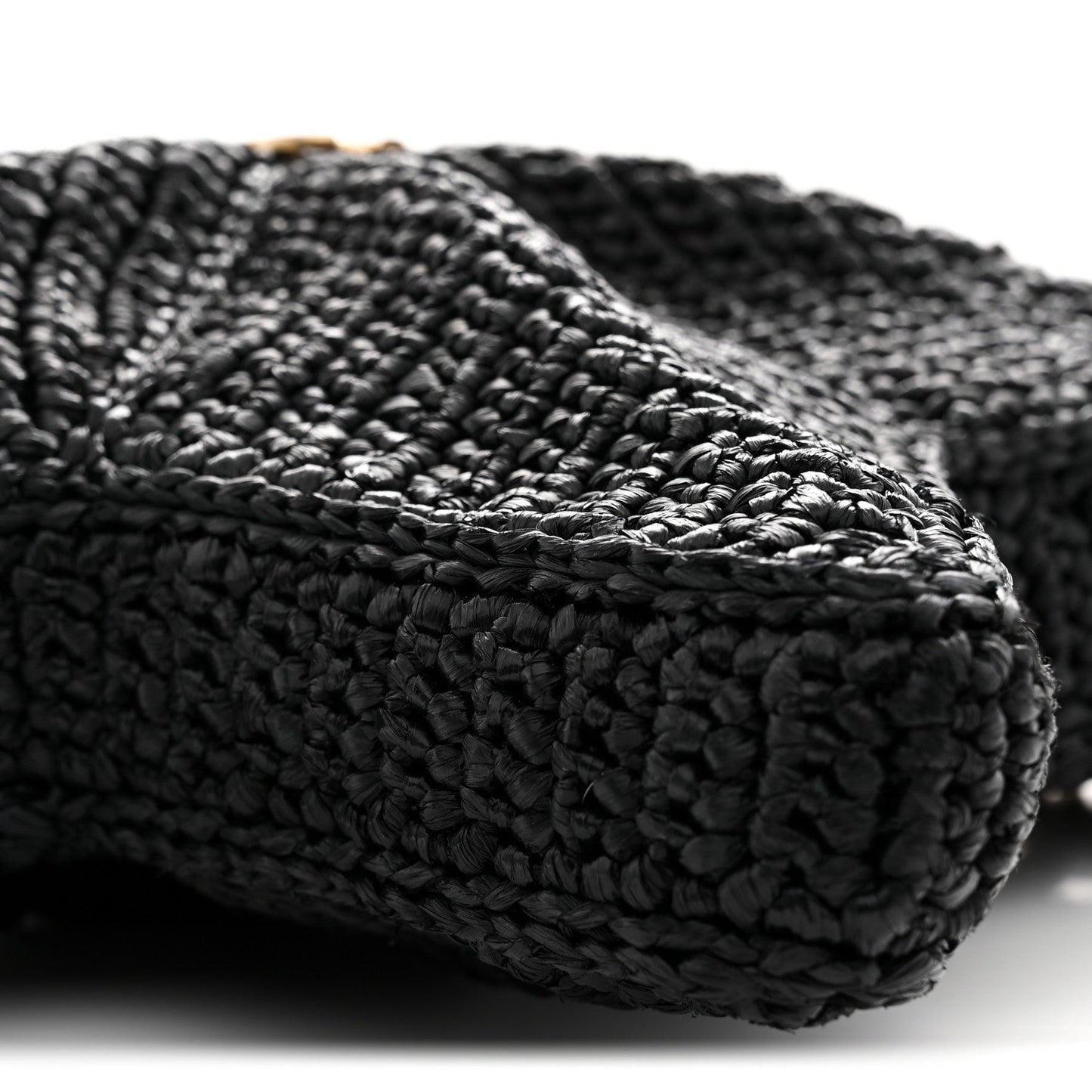 Raffia Star Coco Beach Bag Black