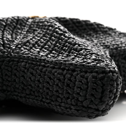 Raffia Star Coco Beach Bag Black