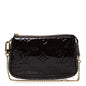 Vernis Monogram Mini Pochette Accessories Amarante