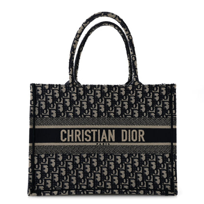 Oblique Medium Book Tote Blue Multicolor