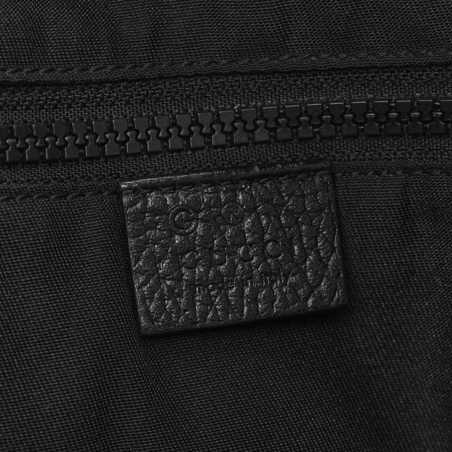 Nylon Monogram Small Flat Messenger Bag Black