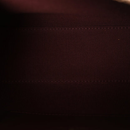 Caviar Quilted Barrel Clutch With Chain Black