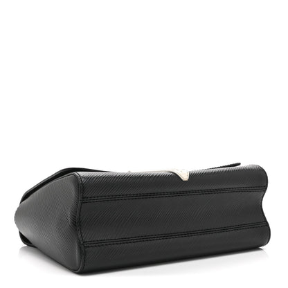 Epi Monogram Twist Shoulder Bag MM Black