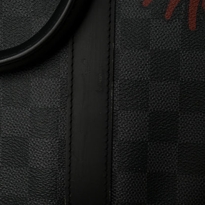 Damier Graphite Rope Keepall Bandouliere 45 Red