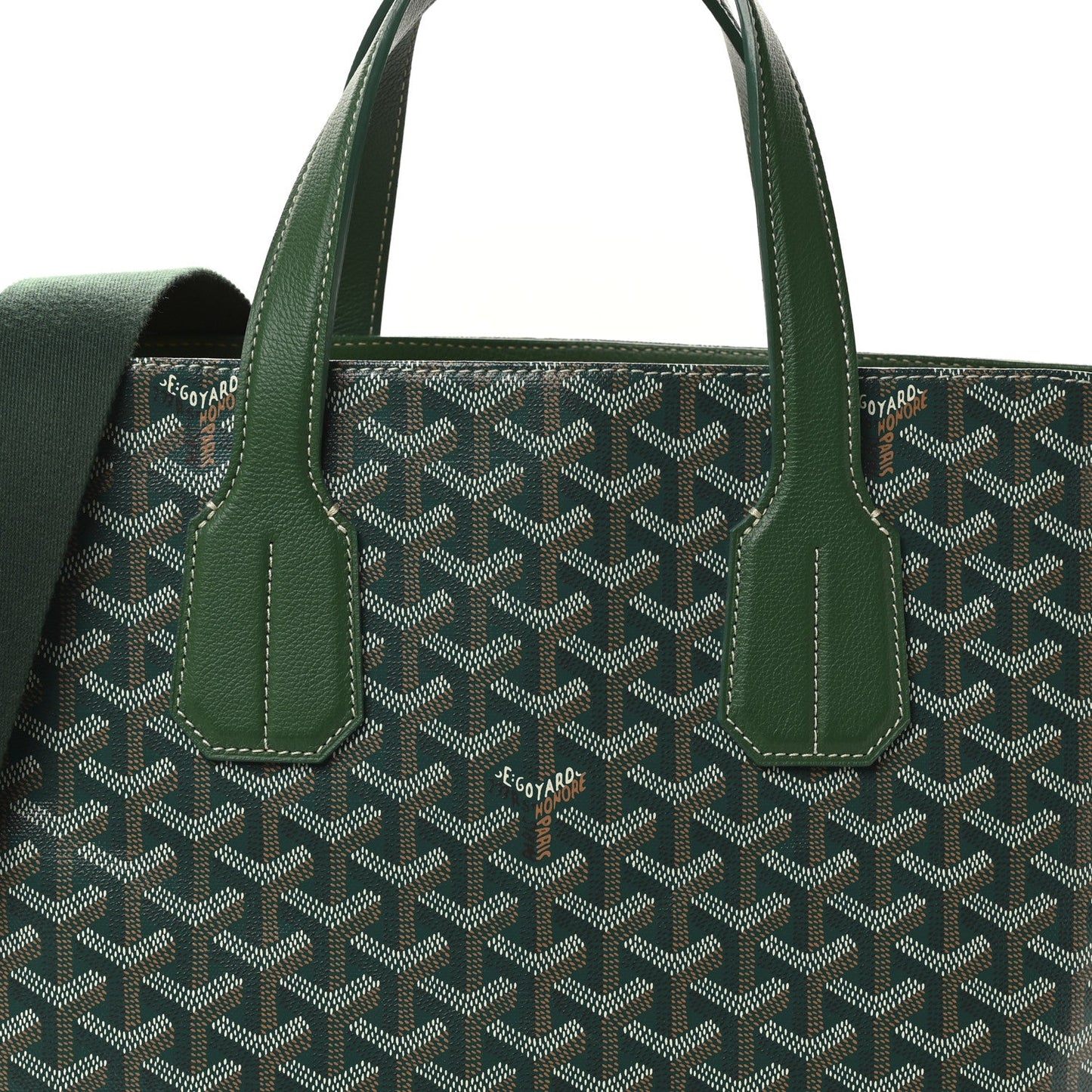 Goyardine Voltaire III Tote Green