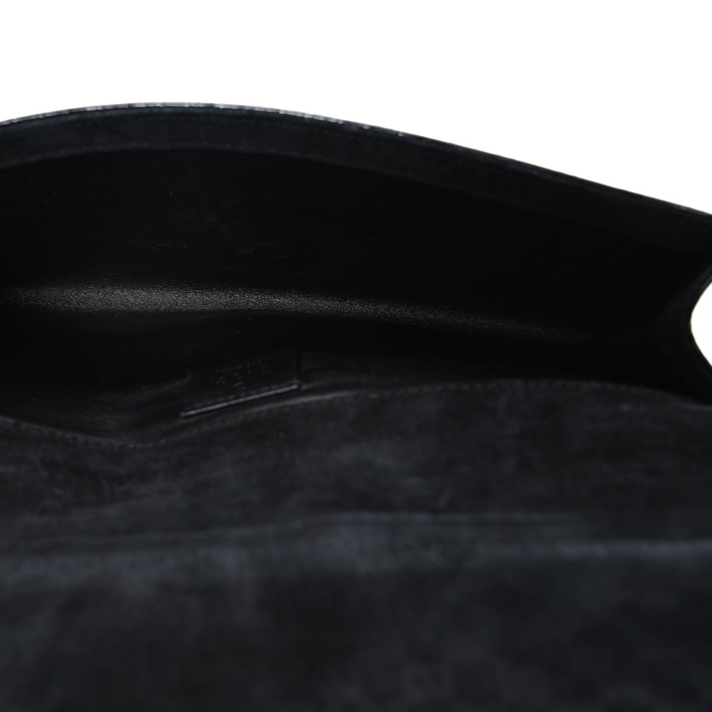 Patent Microguccissima Small Broadway Clutch Black