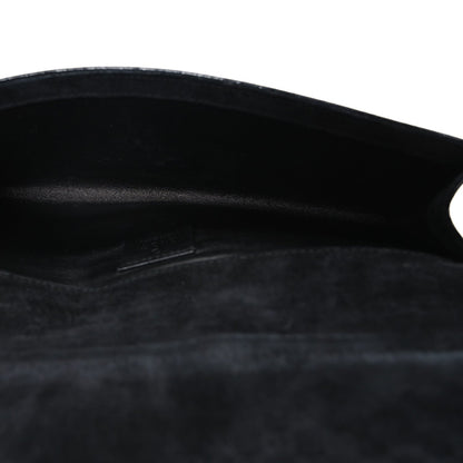 Patent Microguccissima Small Broadway Clutch Black