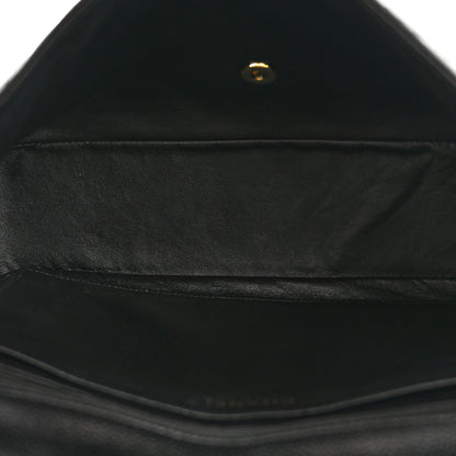 Caviar Quilted Jumbo Single Flap Black