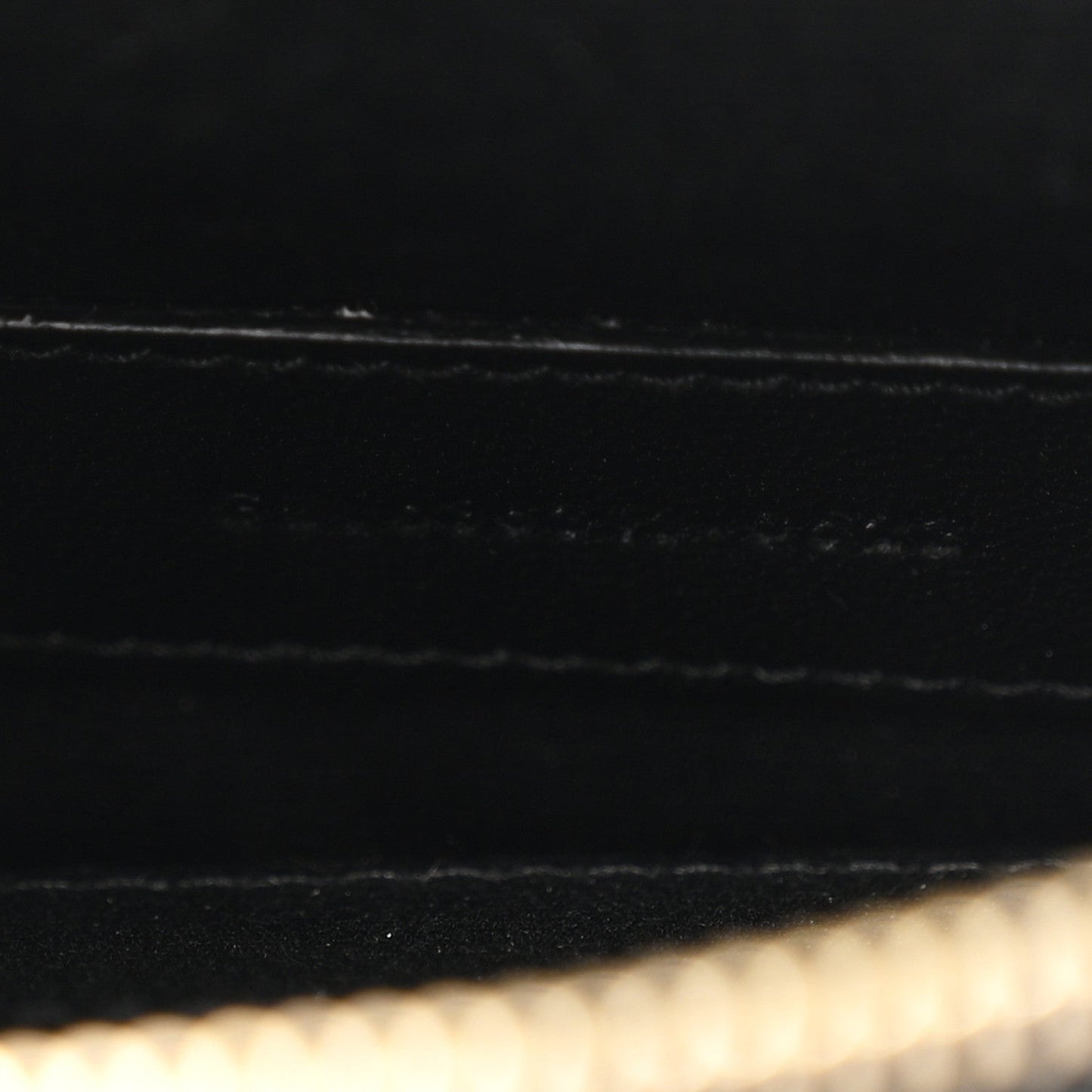 Grain De Poudre Chevron Monogram Large Bill Pouch Black