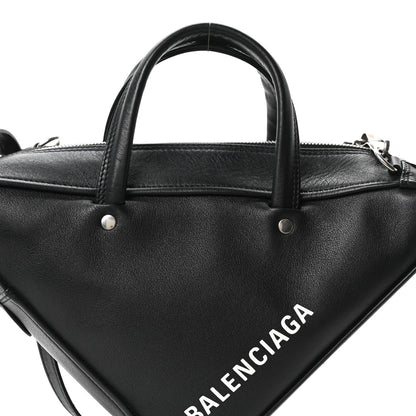 Calfskin S Triangle Duffle Black