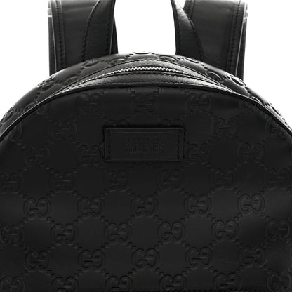 Guccissima Signature Small Day Backpack Black