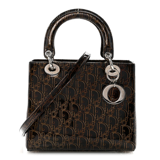 Patent Ultimate Medium Lady Dior Brown