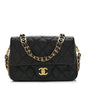 Caviar Quilted Mini CC You Flap Black
