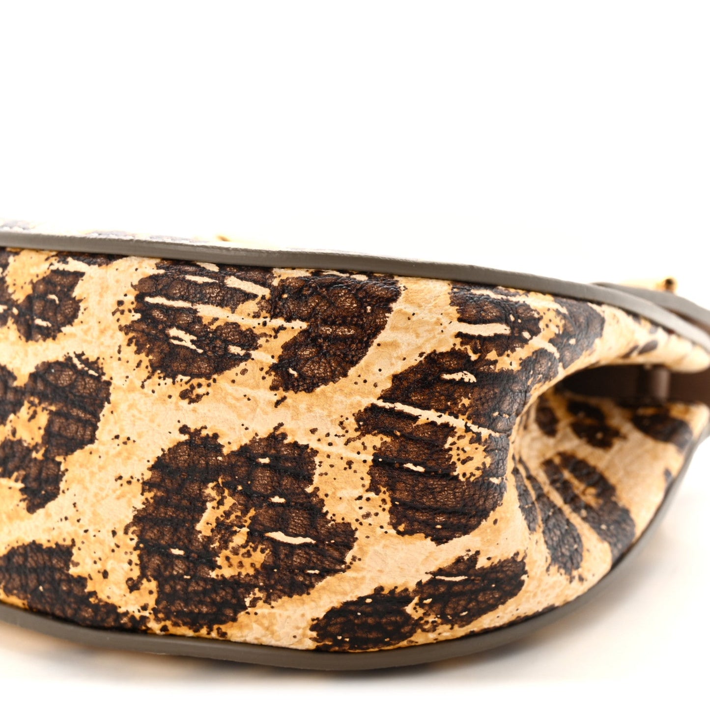 Calfskin Leopard Print Mini Drew Shoulder Bag