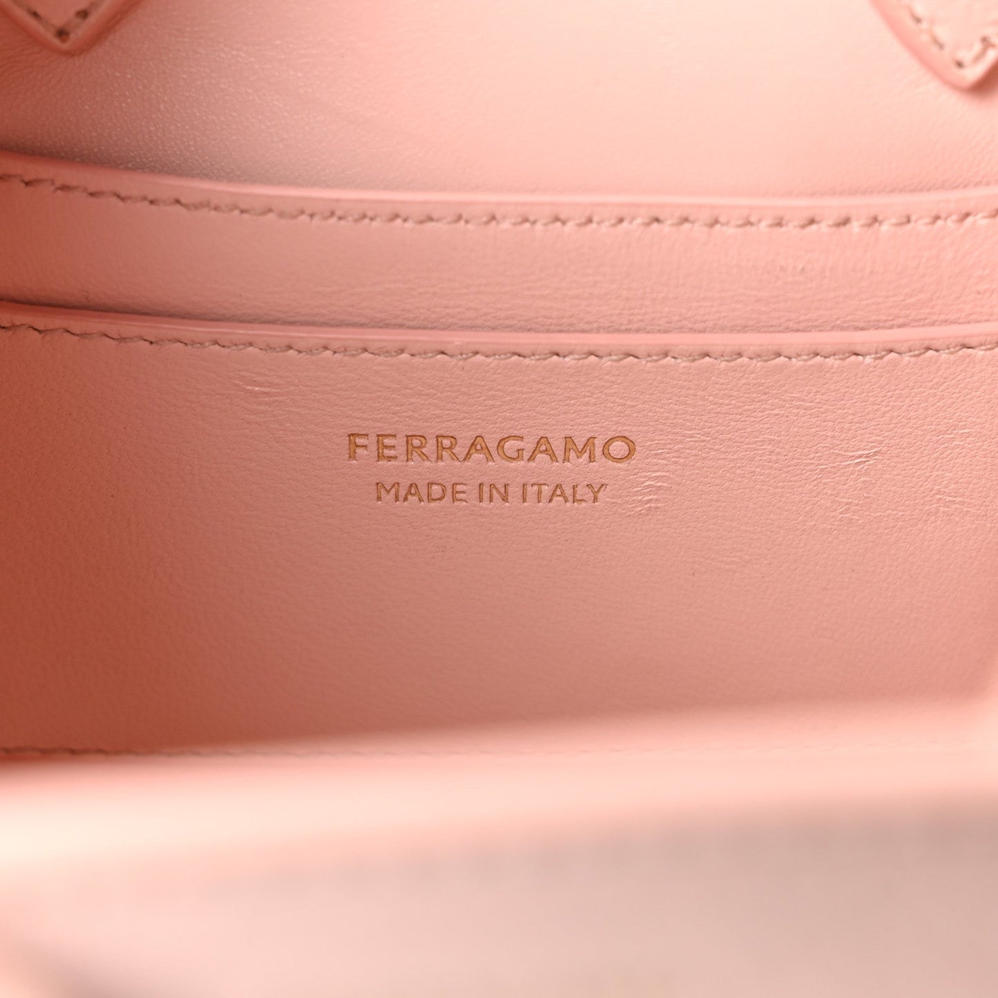 Snakeskin XS Hug Bag Rose Bon Bon