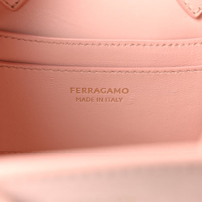 Snakeskin XS Hug Bag Rose Bon Bon