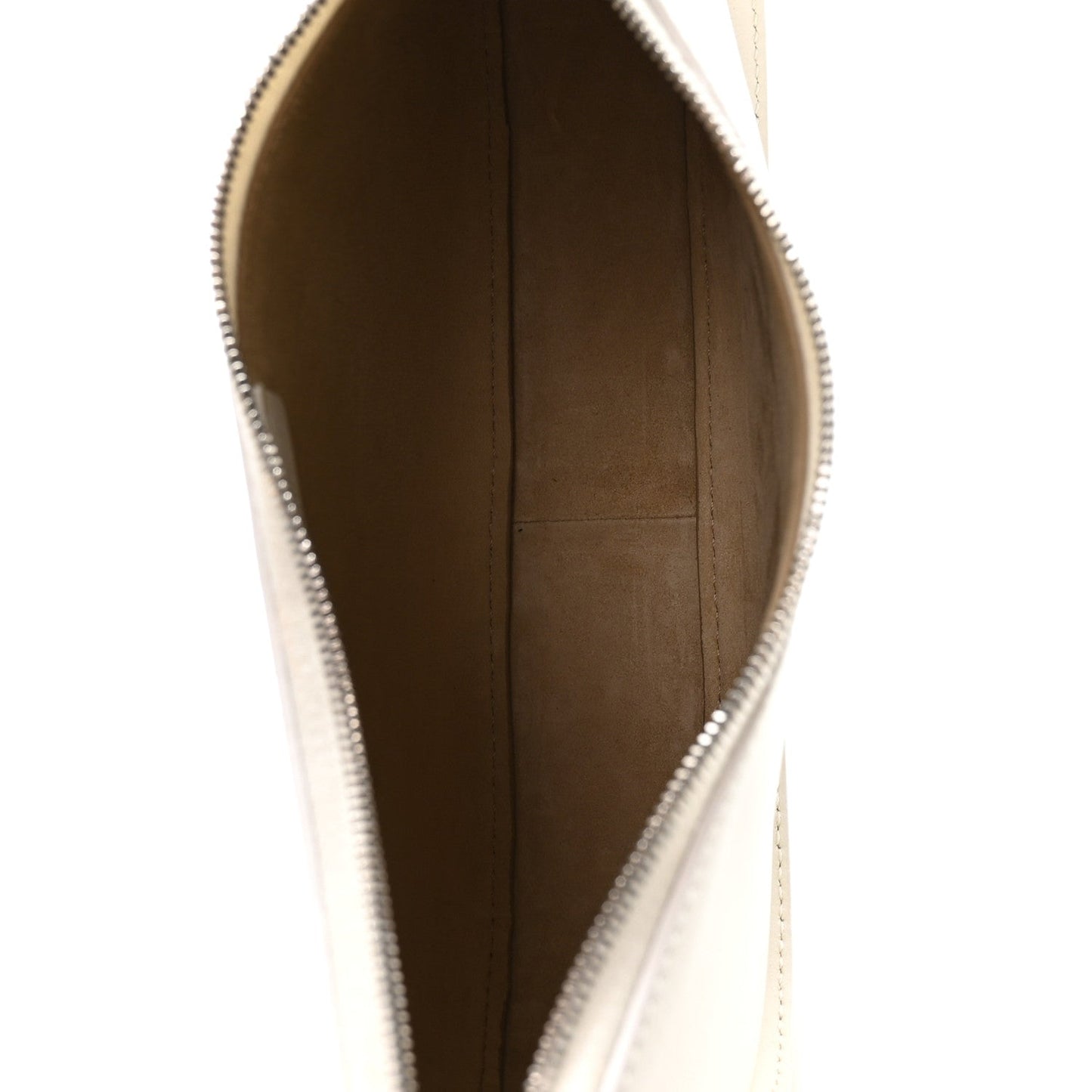 Smooth Calfskin Half Moon Shoulder Bag New Ivory
