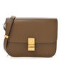 Box Calfskin Medium Classic Box Flap Bag  Camel