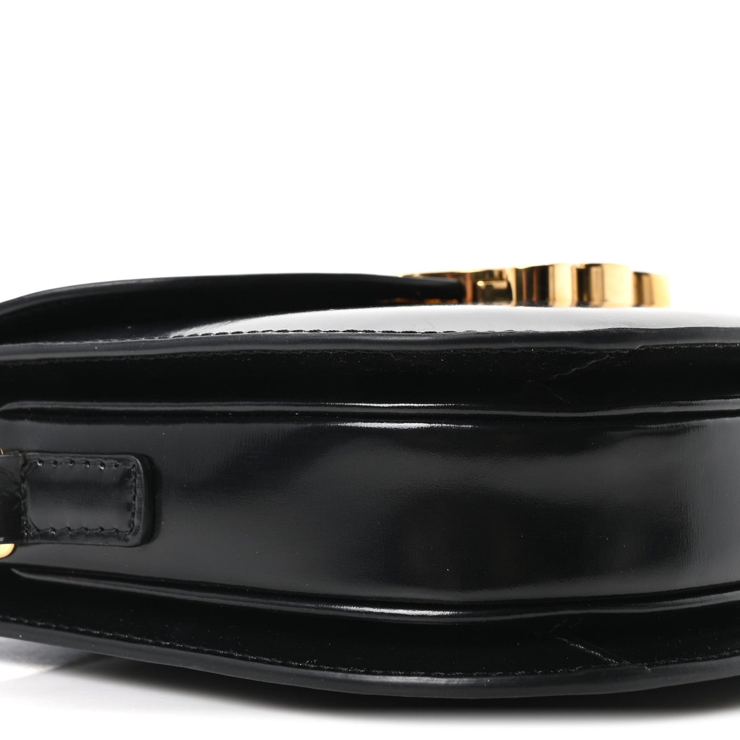 Shiny Calfskin Teen Besace Black