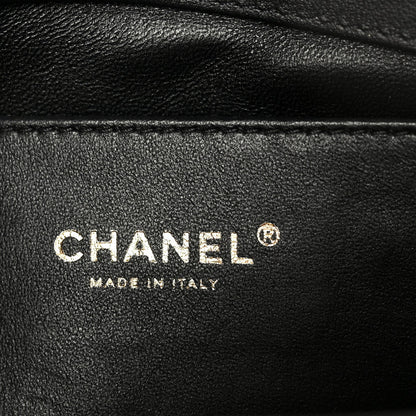 Calfskin Quilted Medium Boy Flap Black