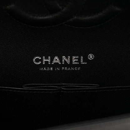Lambskin Quilted Medium Double Flap So Black