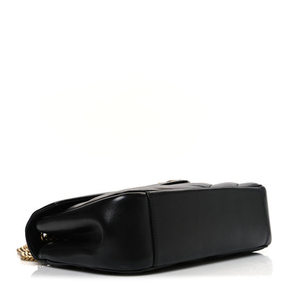 Lambskin Chevron Quilted Medium Loulou Black