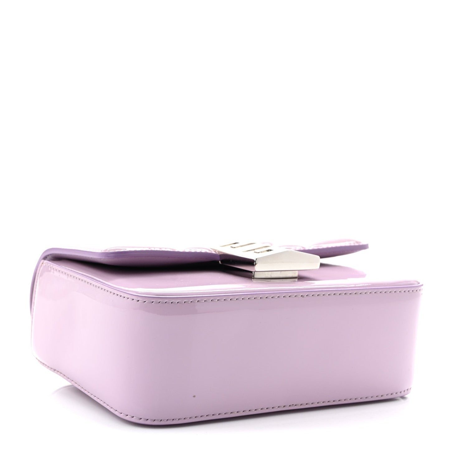 Patent 4G Small Padded Crossbody Bag Lilac