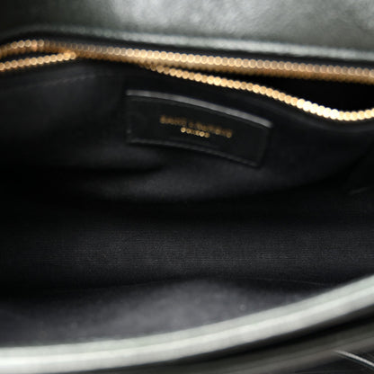 Lambskin Quilted Mini Becky Chain Bag Vert Fonce