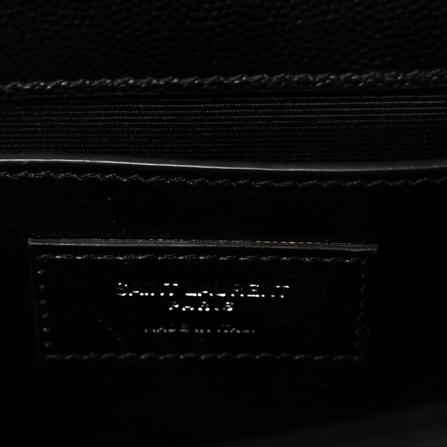 Grain De Poudre Small Monogram Monochrome Kate Satchel Black