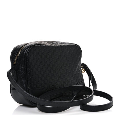 Microguccissima Mini Bree Messenger Bag Black
