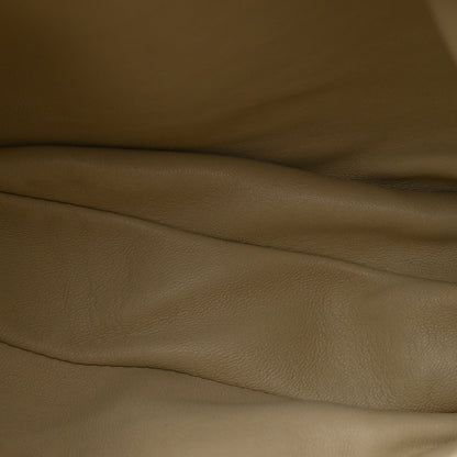 Grained Calfskin Bourse Clutch Ivory